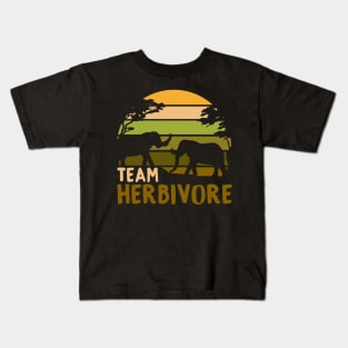 Team Herbivore I Vegan Elephant product Kids T-Shirt